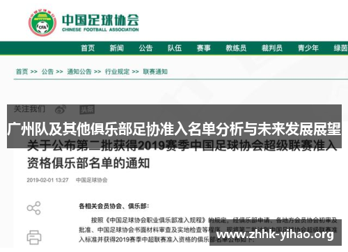 广州队及其他俱乐部足协准入名单分析与未来发展展望